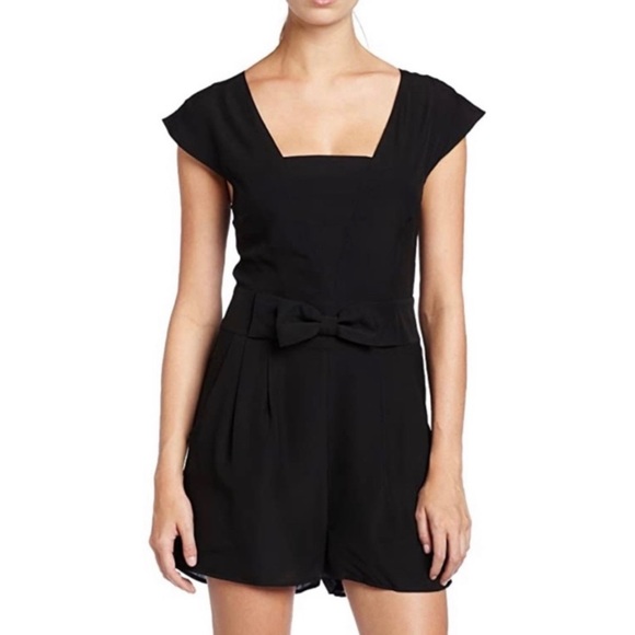 Ted Baker Grethun Square Neck Bow Romper Playsuit - Picture 2 of 13
